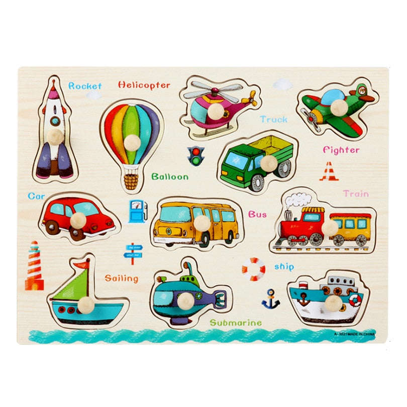 Educational Wood Puzzles/Montessori Toys for Kids (2-12 Years)