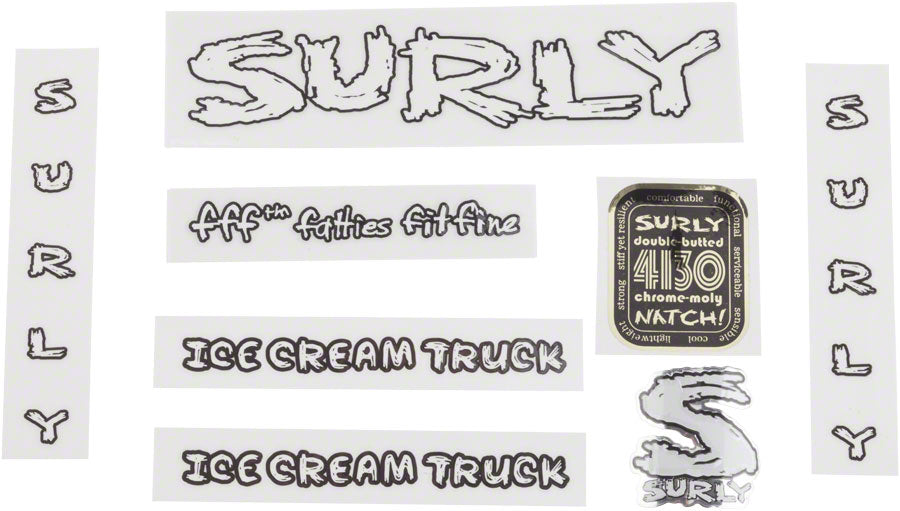 Surly Ice Cream Truck Frame Decal Set