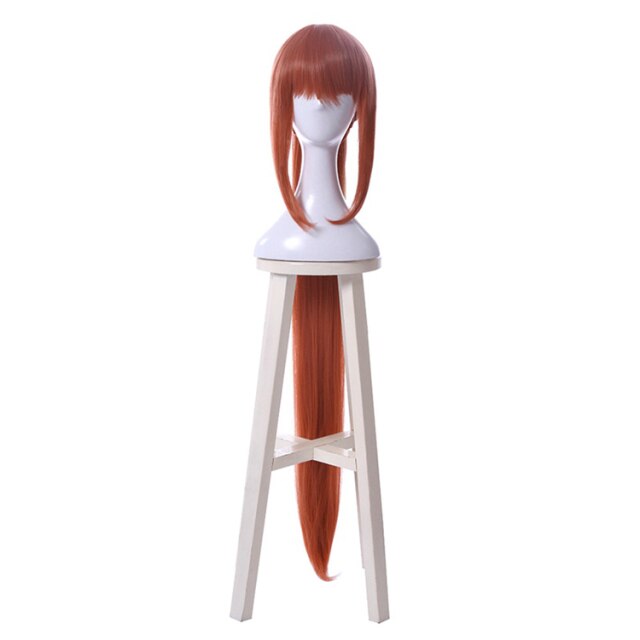 Doki Doki Literature Club Monika Cosplay Wig - Long Red Pony Synthetic Hair Accessory