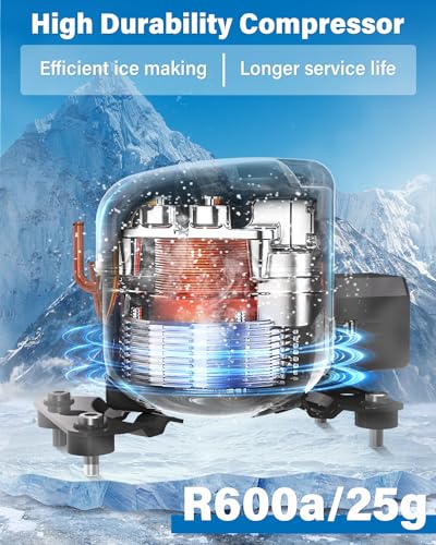 Habitio Nugget Ice Maker with Self-Dispensing Function
