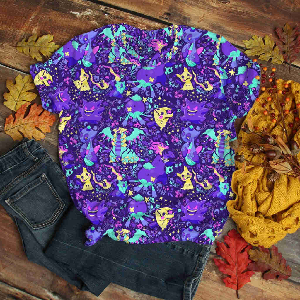 PKM Ghost Seamless Pattern Custom T-Shirt