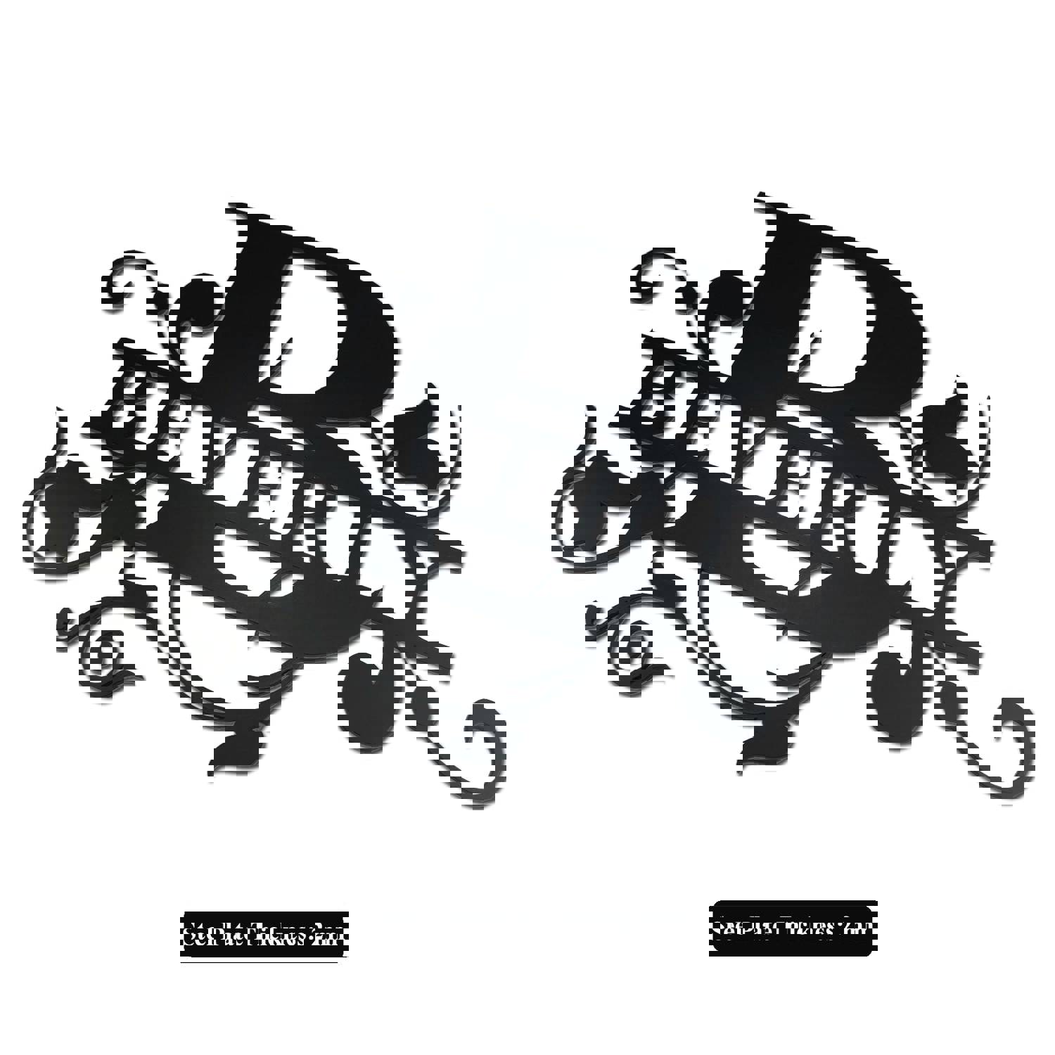 Custom Metal Name Sign - Personalized Split Letter Wall Decor for Indoor & Outdoor Use