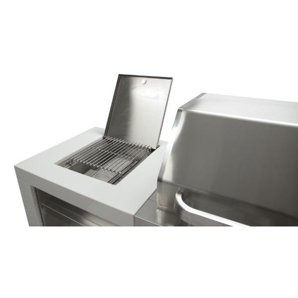Mont Alpi MAI805-D 43 Stainless Steel Deluxe Outdoor Kitchen Island with 6 Burner Grill