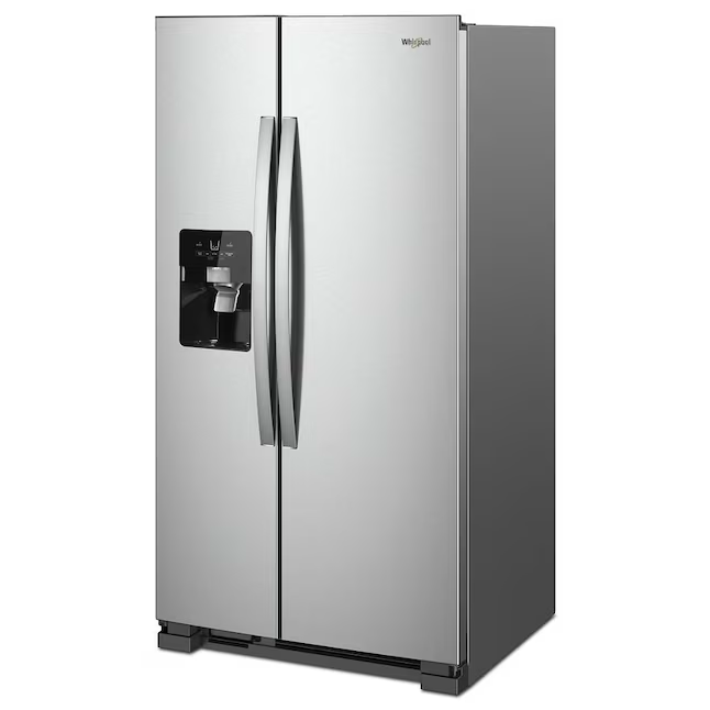 Whirlpool 24.6-cu ft Side-by-Side Refrigerator with Ice Maker and Water Dispenser