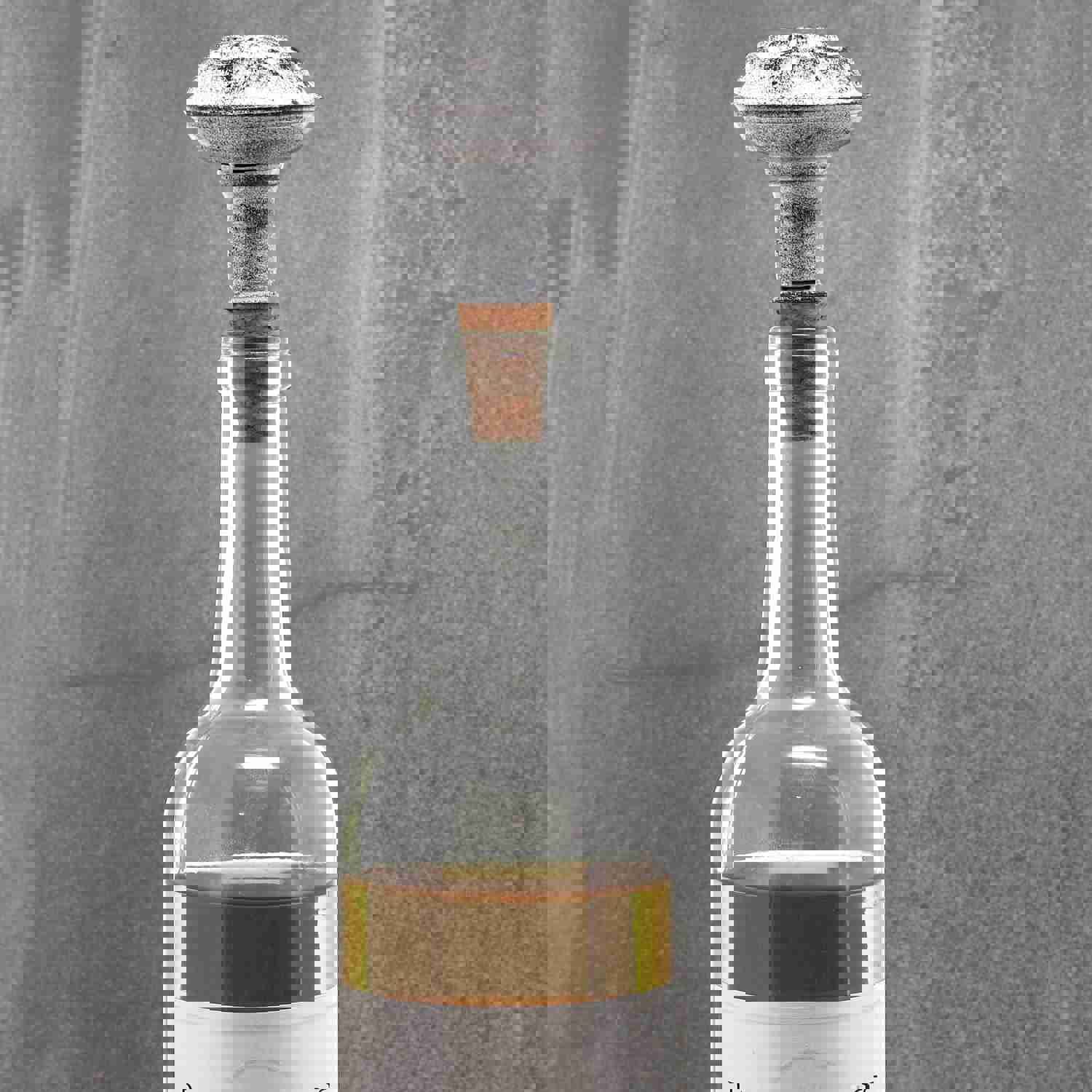 Vintage White Door Knob Wine Stopper