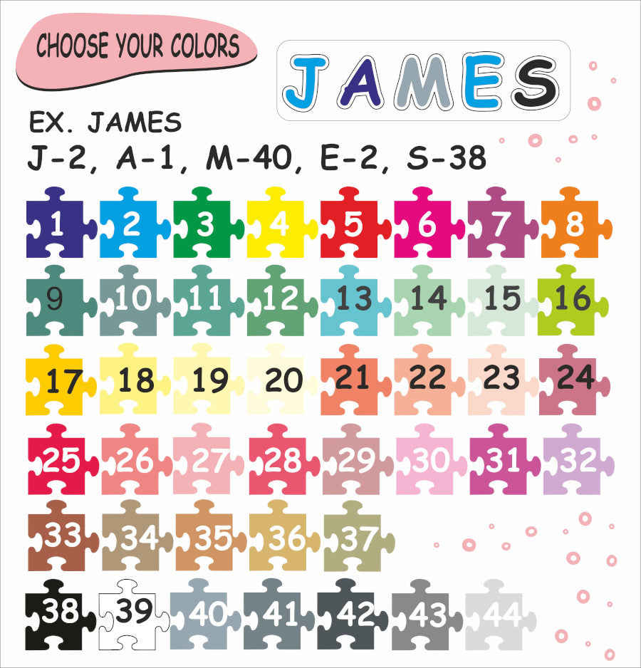 Wooden Name Puzzle - Personalized Farm Animals Gift for Kids