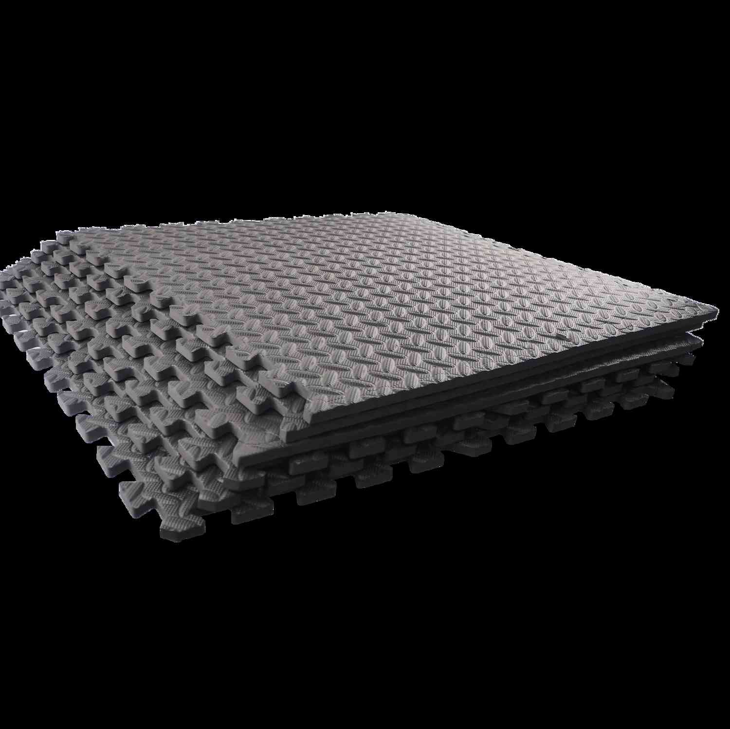 GoZone Fitness Flooring Tiles – 6pcs – Black