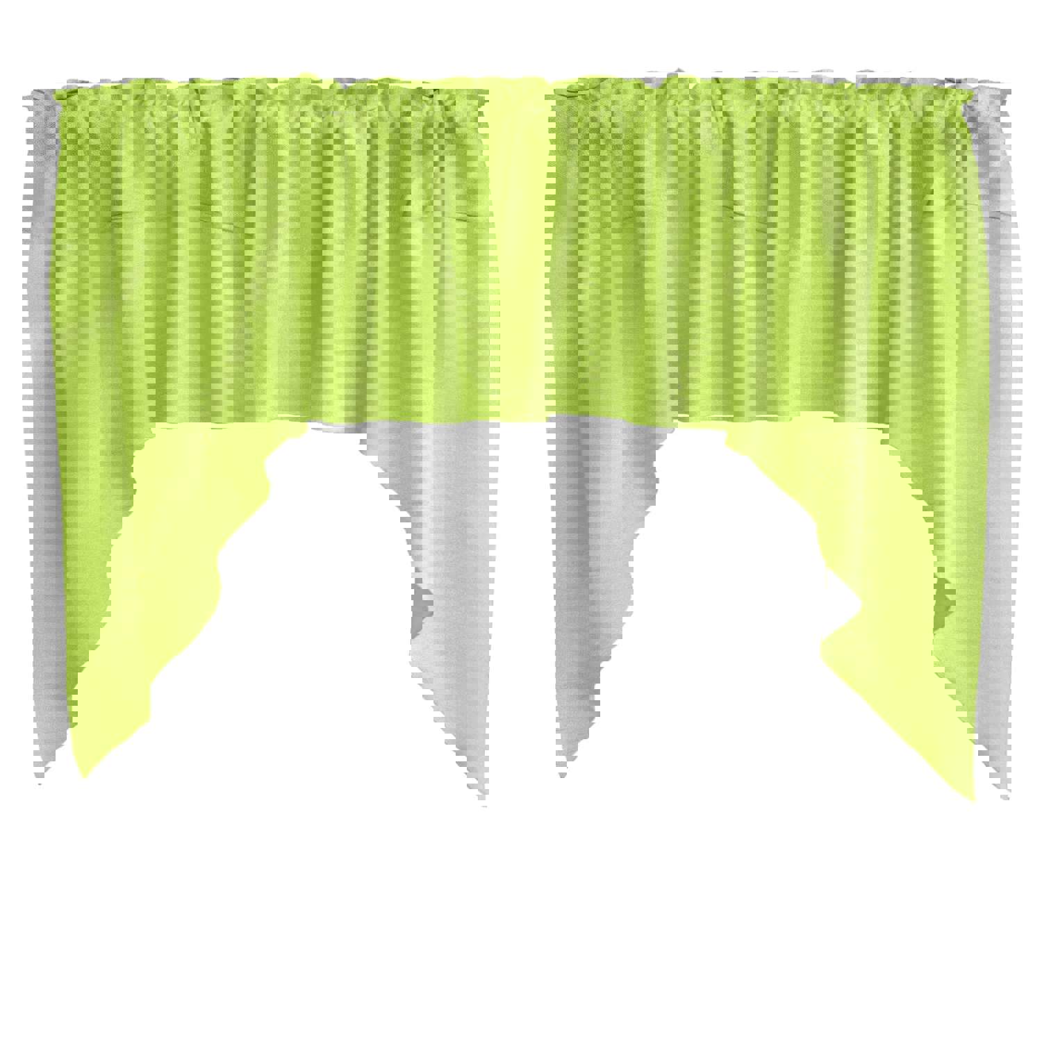 Faux Silk Solid Dupioni Swag Window Valance - 72" Wide / 36" Tall