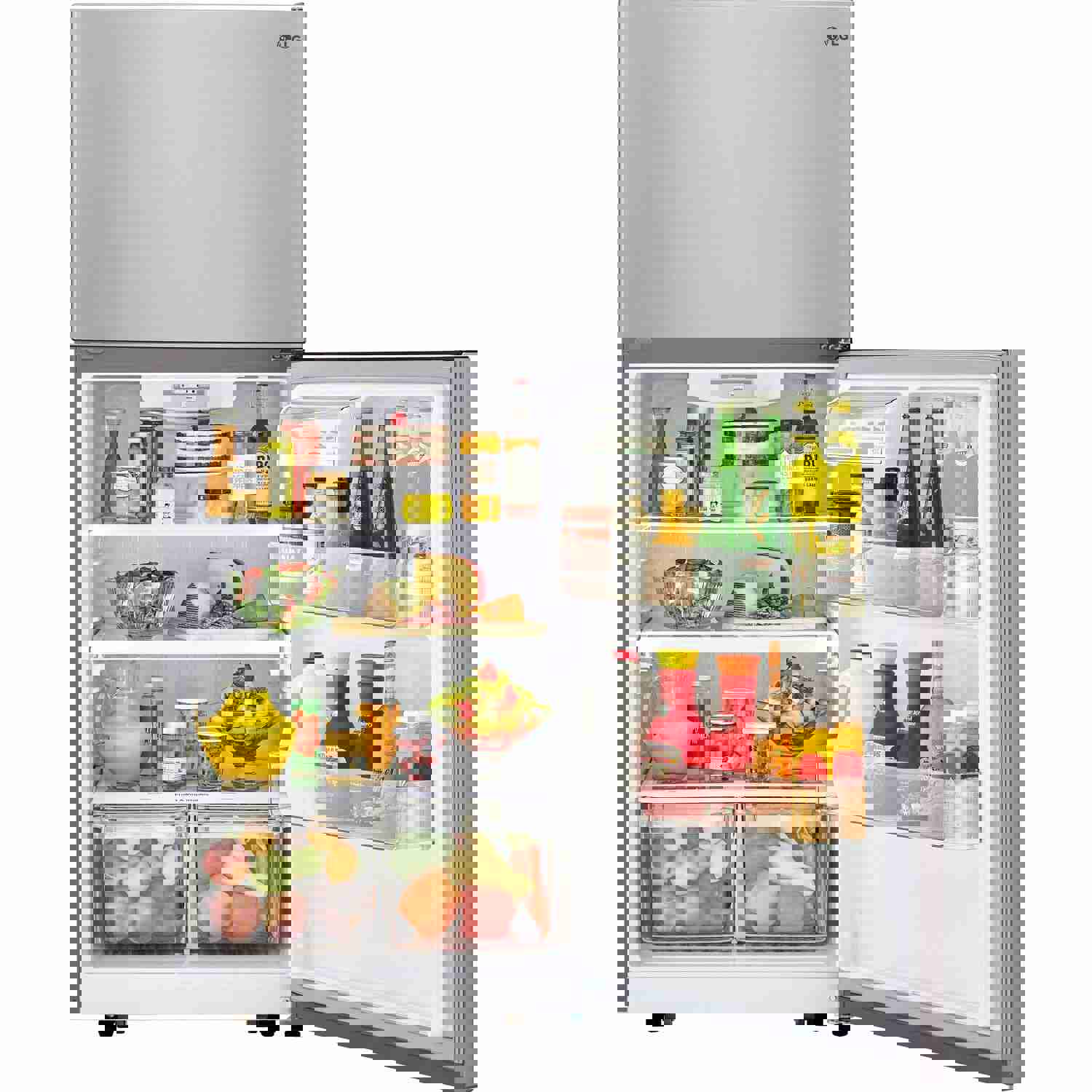 LG - 20 CF Top Mount Refrigerator with Ice Maker - LTCS20030S