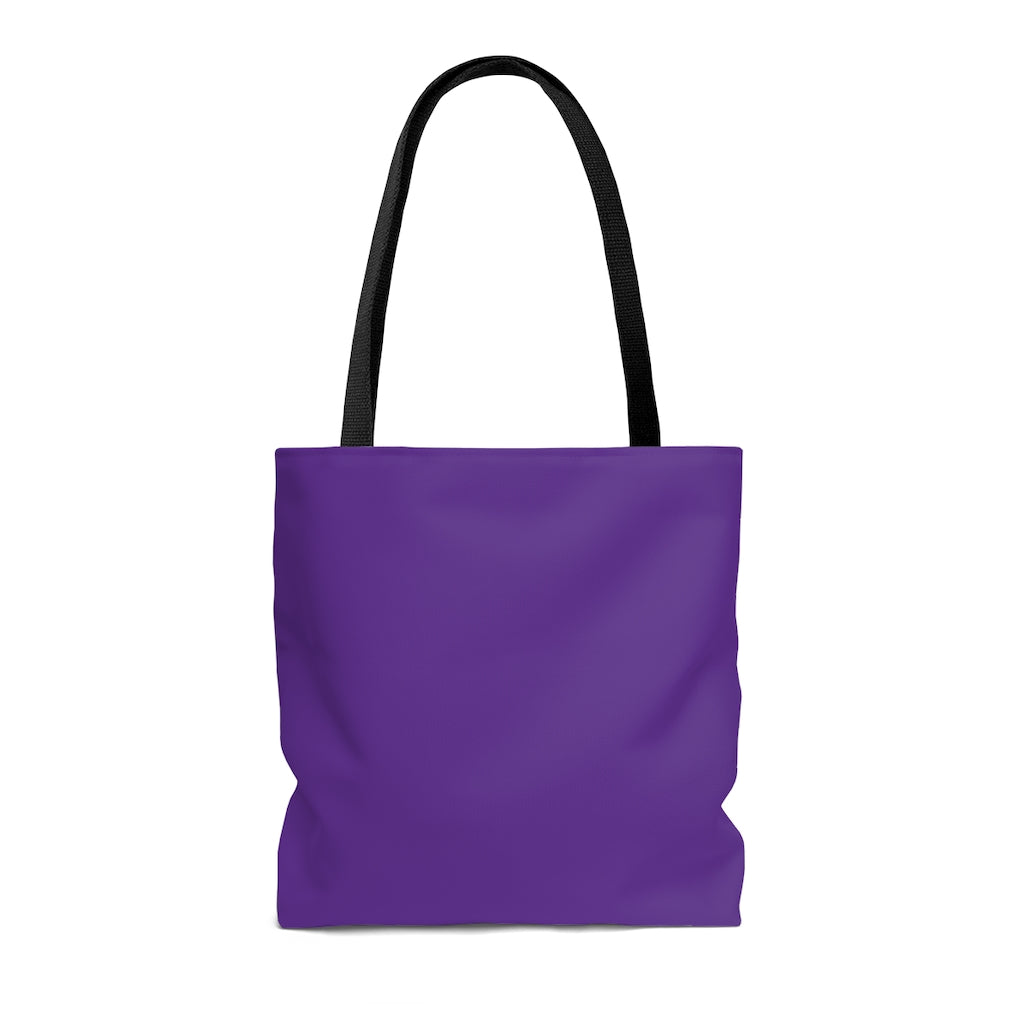 Frontline Healthcare Workers Thank You Purple AOP Tote Bag - 3 Sizes Available