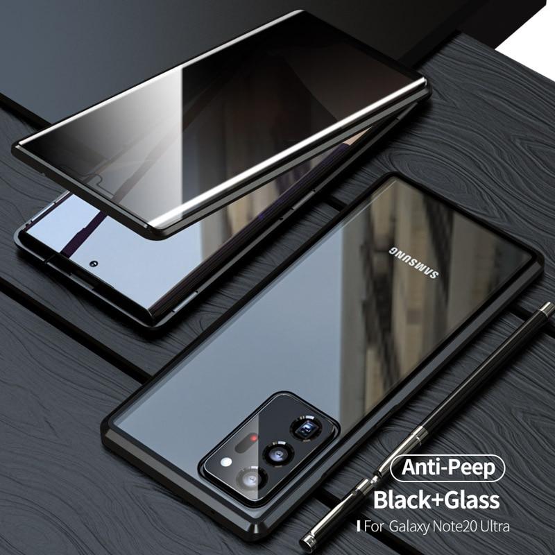 Anti Peeping Privacy Glass Metal Magnetic Case for Samsung Galaxy Note 20/Note 20 Ultra (Buy 2 Get 10% Off)