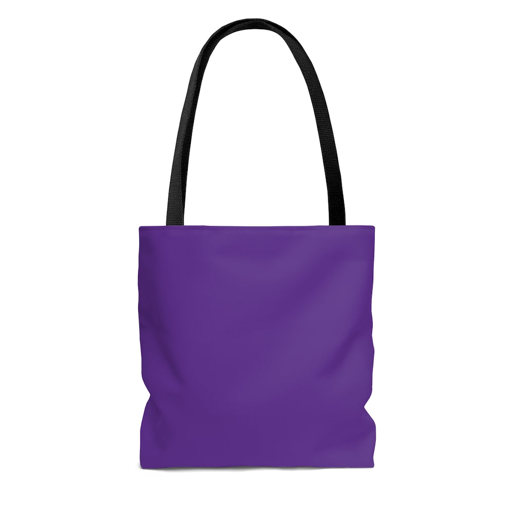 Frontline Healthcare Workers Thank You Purple AOP Tote Bag - 3 Sizes Available