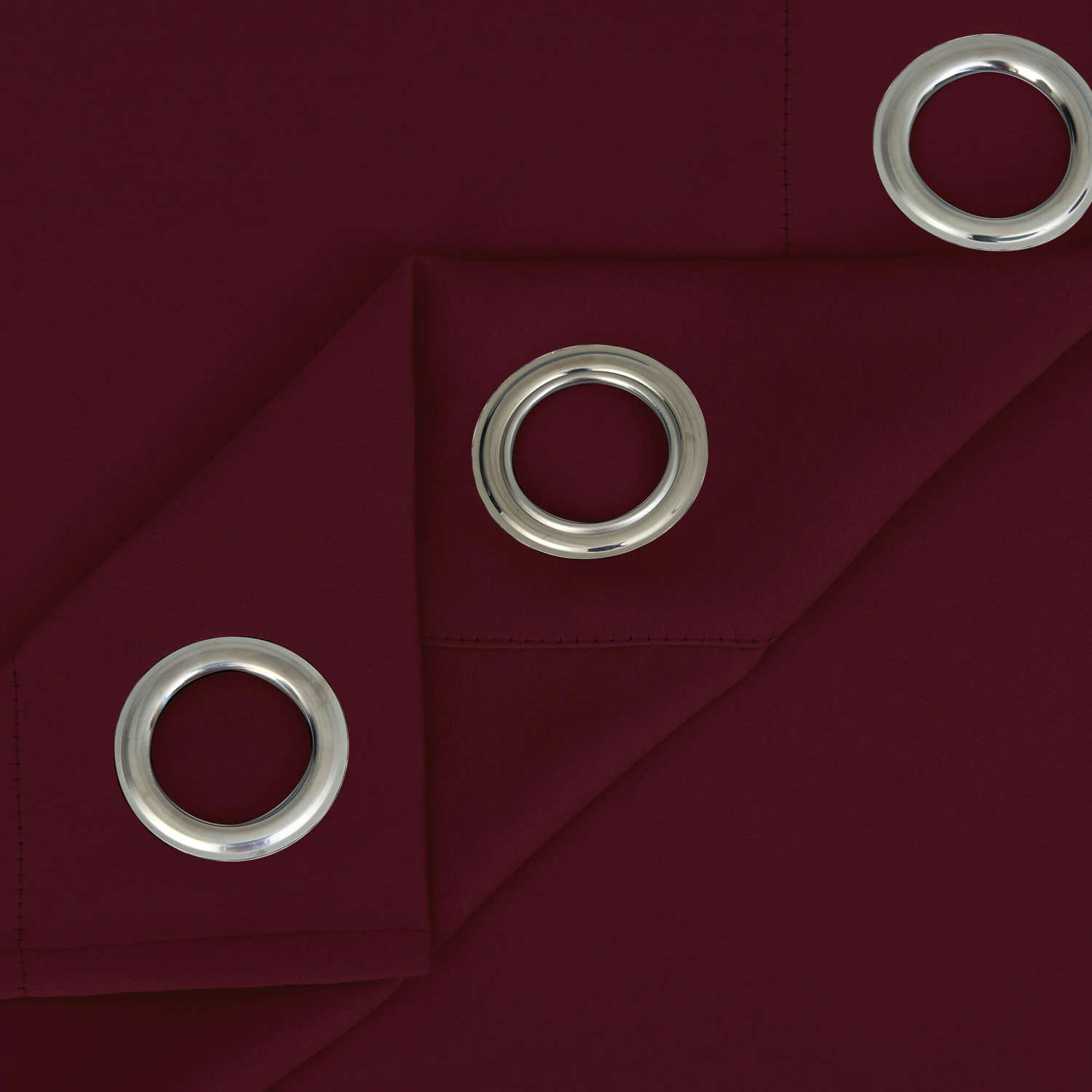 Heartcosy Blackout Curtains Wine Red - Grommet Top & Bottom