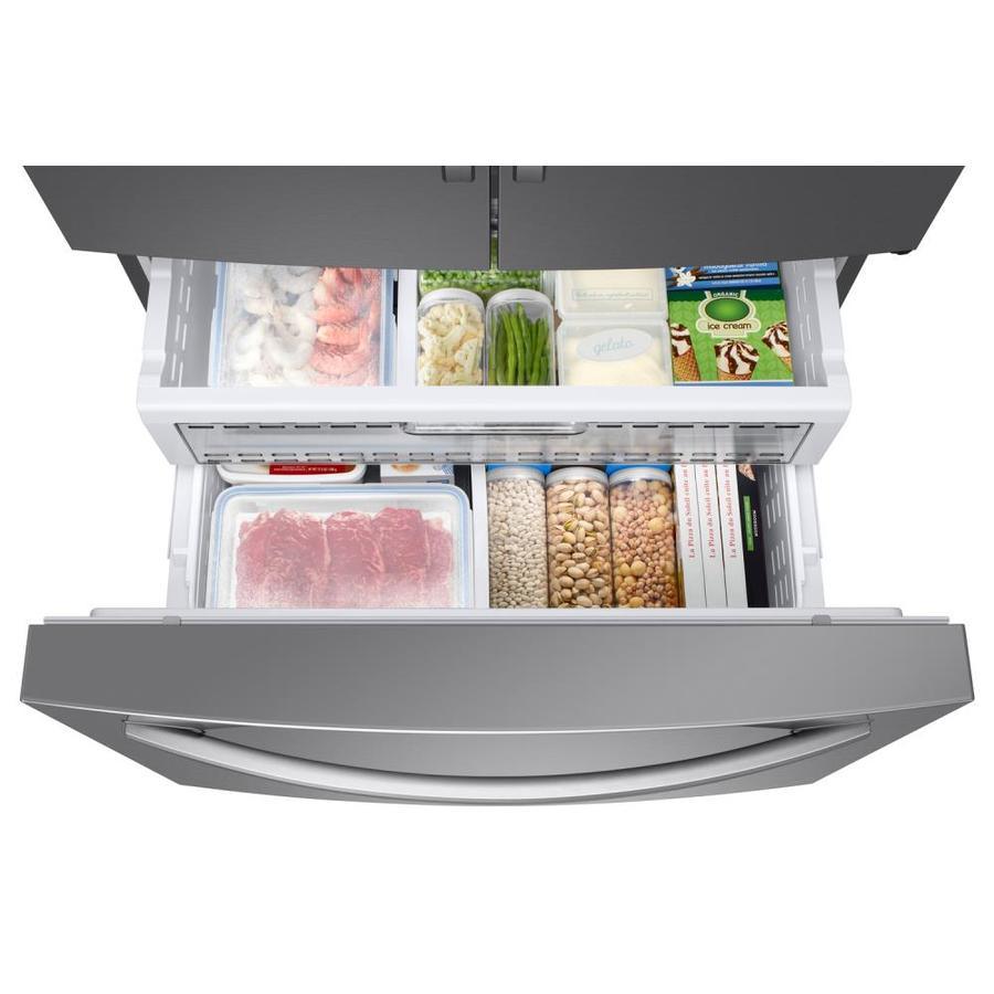 Samsung 28-cu ft French Door Refrigerator with Dual Ice Maker (Fingerprint-Resistant Stainless Steel) ENERGY STAR