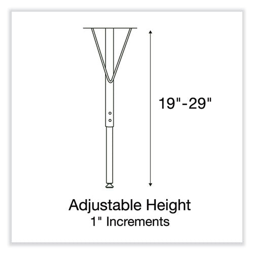 Correll Adjustable Activity Table with Granite Top and Black Legs