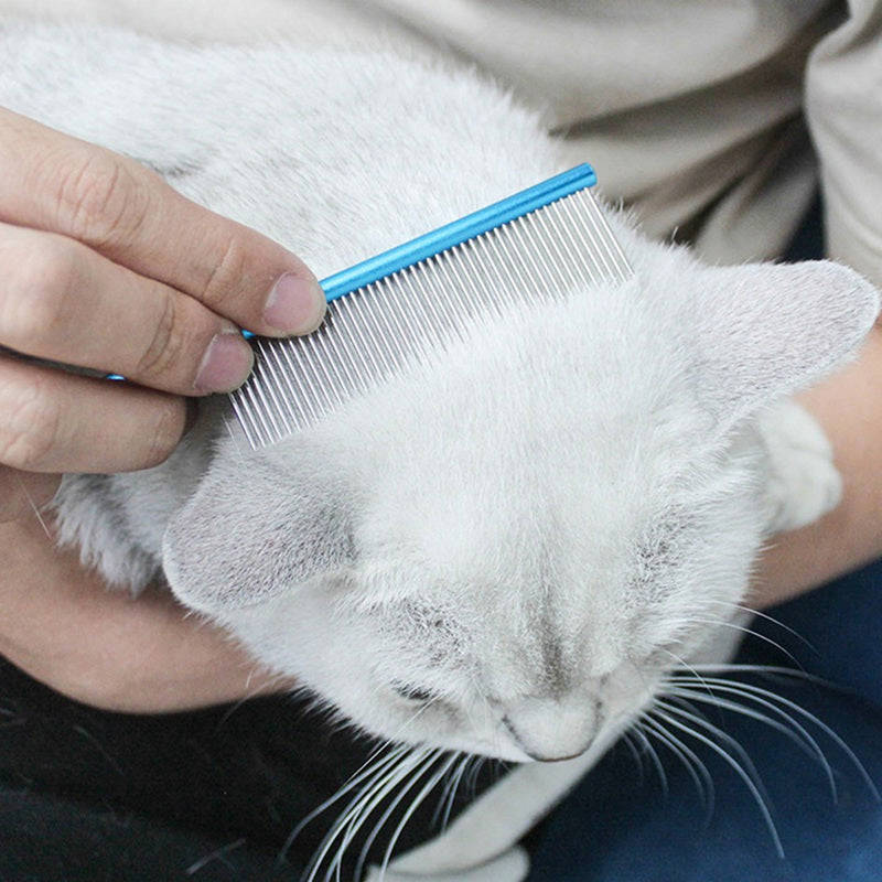Stainless Steel Pet Comb for Dogs - Multi-Color Grooming Tool
