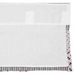 Florette Ruffled Valance 16x60 - Farmhouse Style Window Treatment