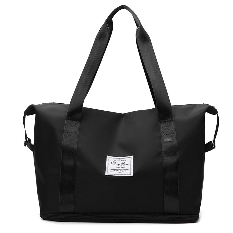 Lkblock Large Capacity Folding Travel Bag - Waterproof Duffle for Gym, Yoga & Business