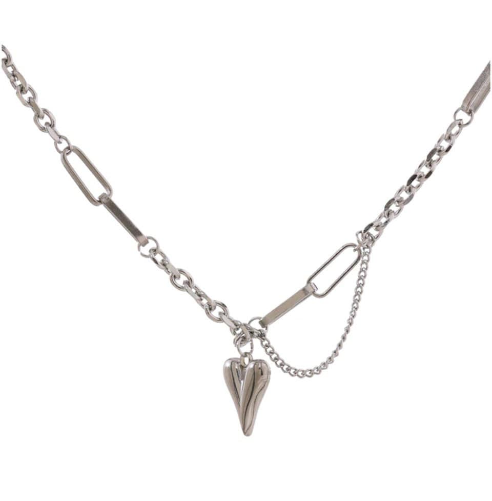 Nadia Heart Necklace - 18K PVD Gold Stainless Steel Elegant Jewelry