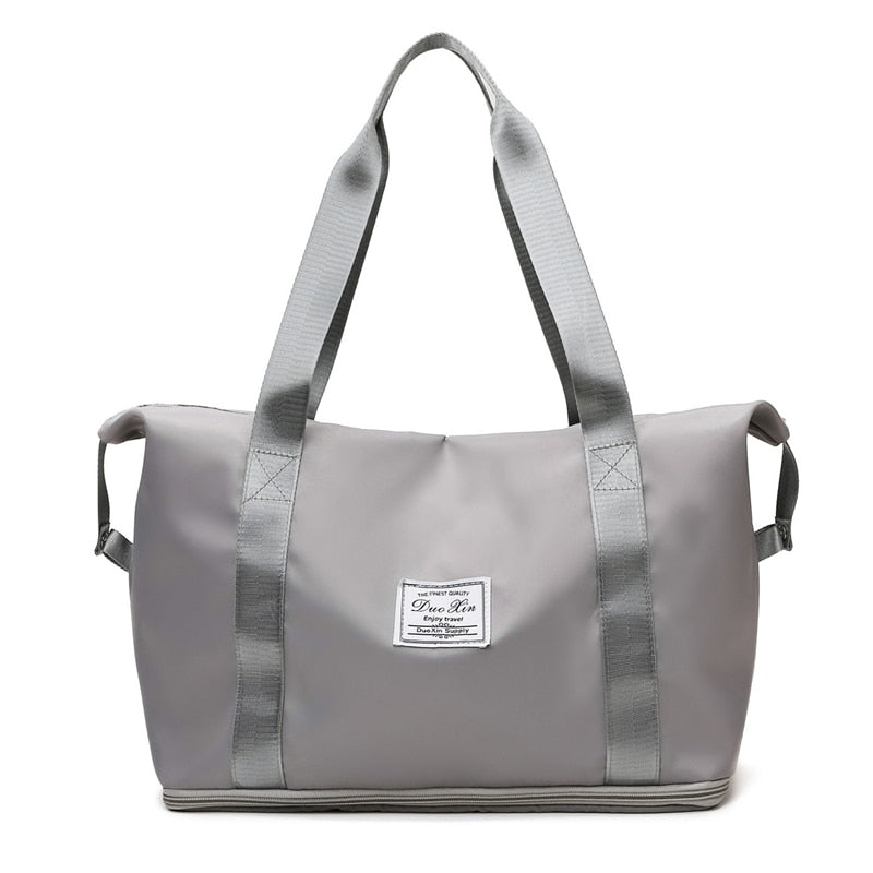 Lkblock Large Capacity Folding Travel Bag - Waterproof Duffle for Gym, Yoga & Business