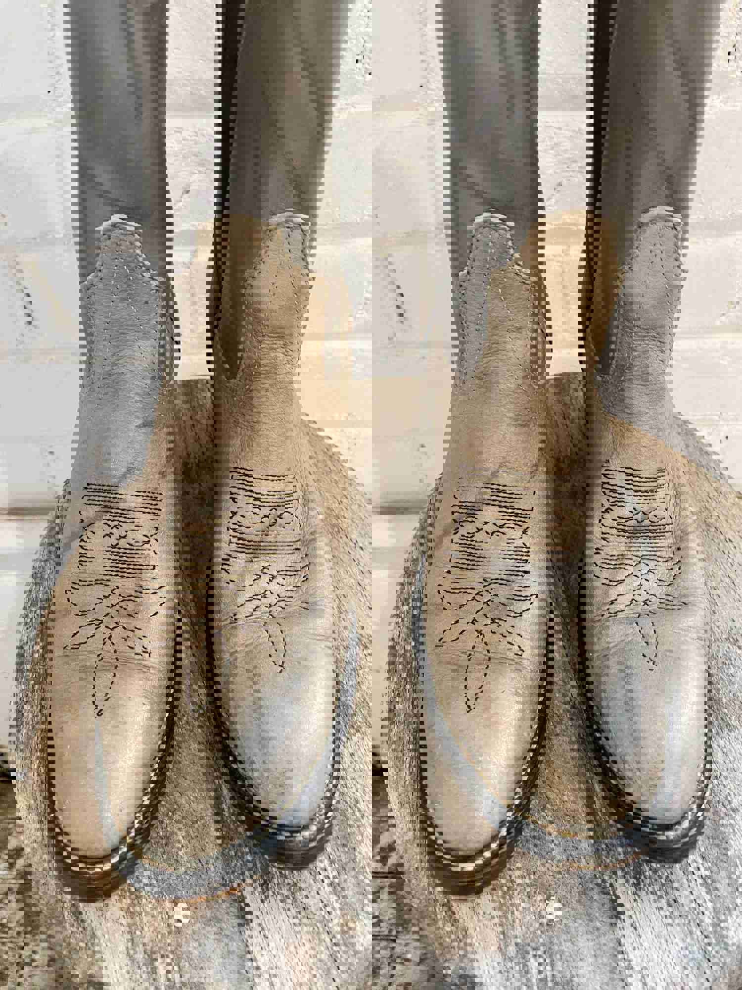 Laredo Leather Grey Cowboy Boot