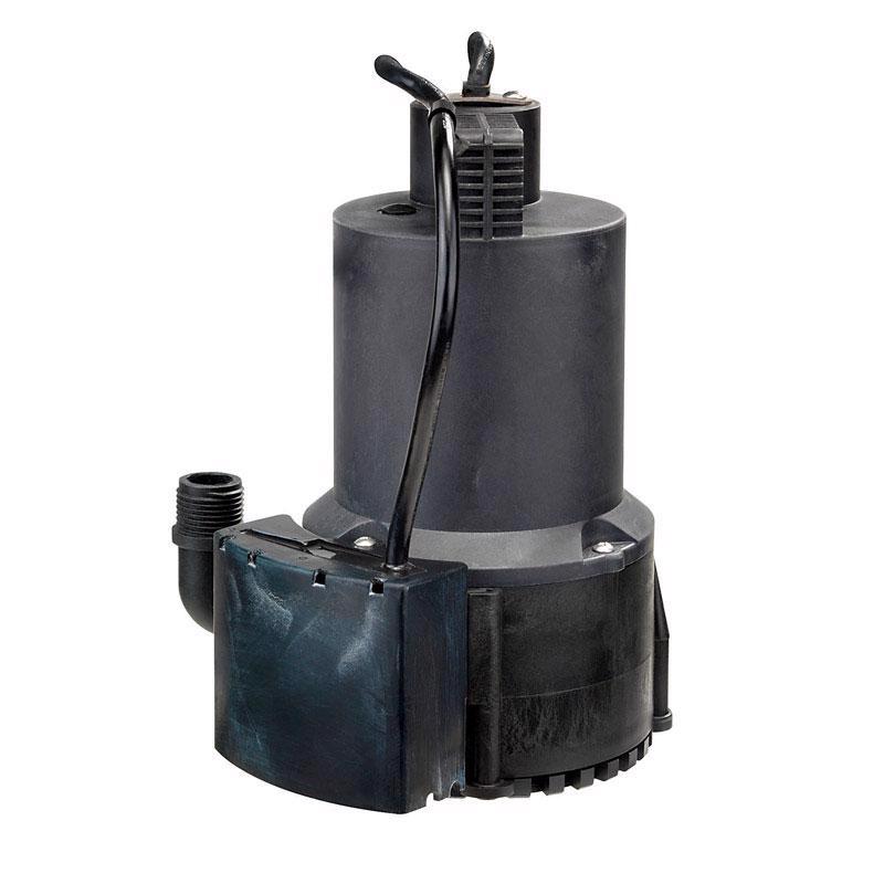 Wayne 1/4 HP 3000 GPH Thermoplastic Electronic Switch Bottom AC Utility Pump