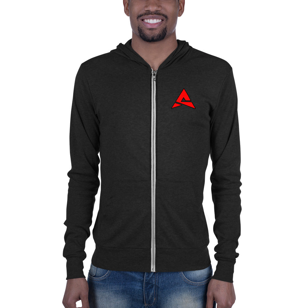 S-AI ZIP UP HOODIE - Lightweight Unisex Hoodie with Kangaroo Pocket