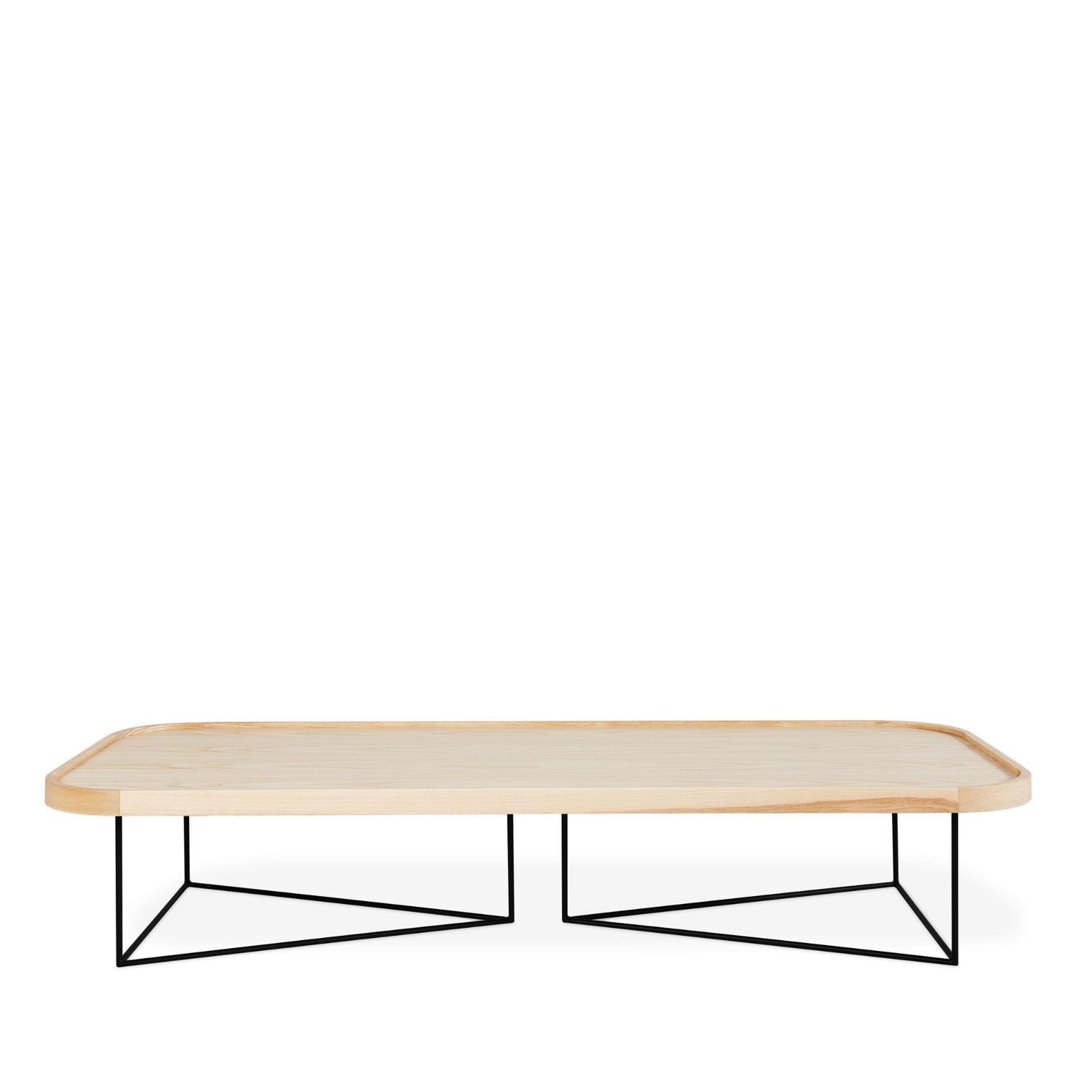 Porter Rectangular Coffee Table - Modern Design with Metal Base