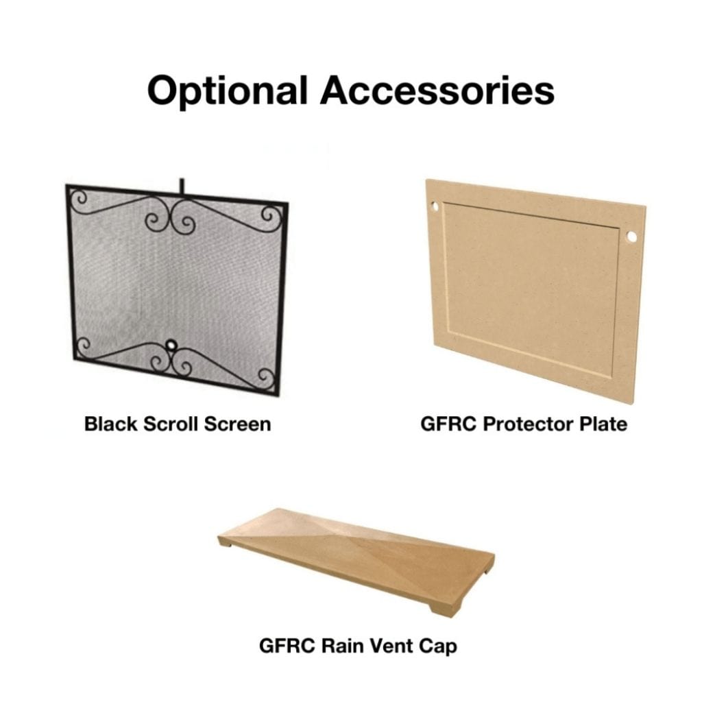 American Fyre Designs Mariposa Vented 65 Inch Outdoor Gas Fireplace with 16” Rectangle Bullnose Hearth