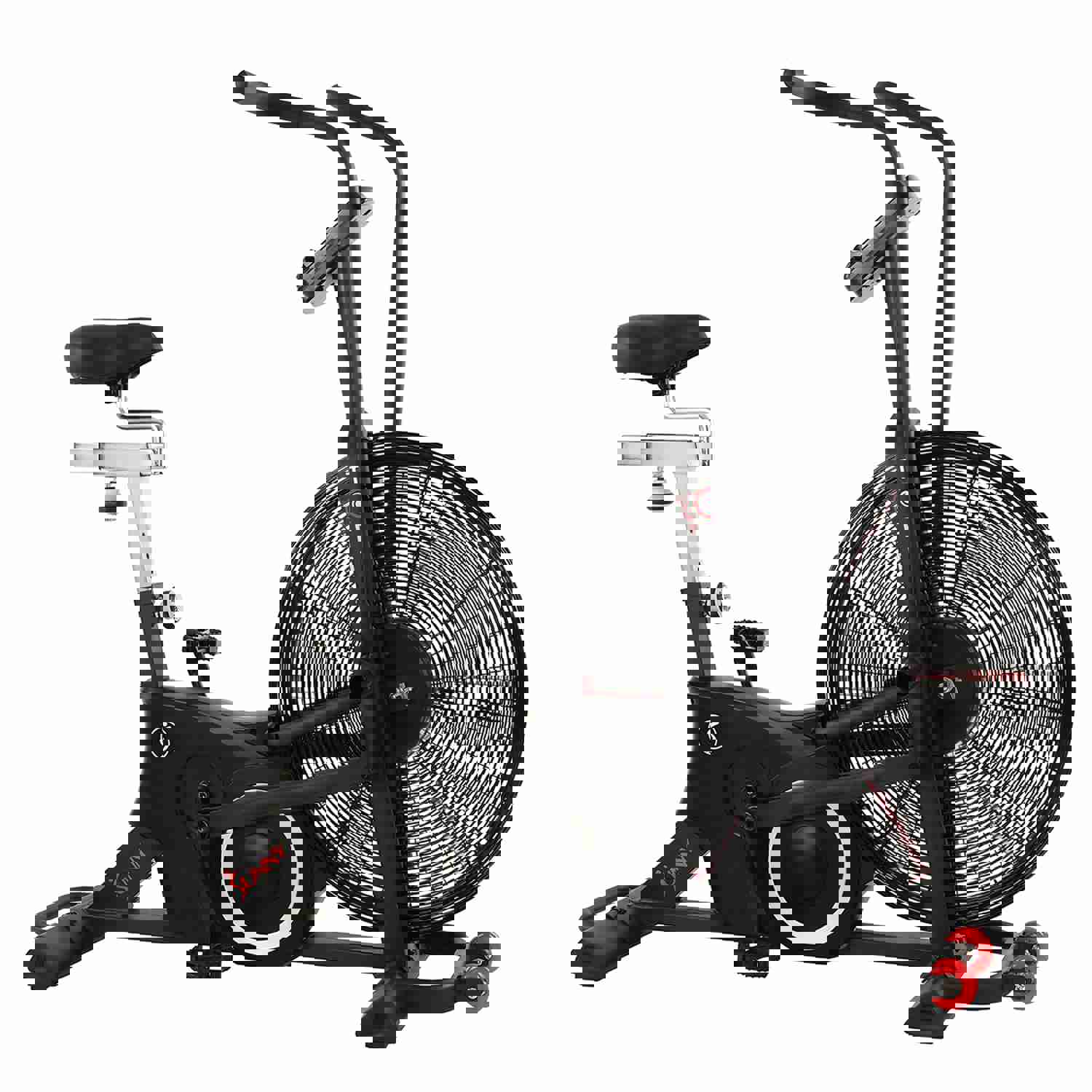 Sunny Health & Fitness Tornado LX Air Bike - Bigger, Sturdier, and More Durable