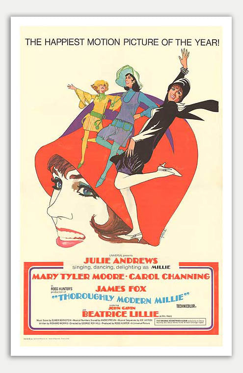 Thoroughly Modern Millie - 11 x 17 Movie Poster (1967 Reprint, Style B)
