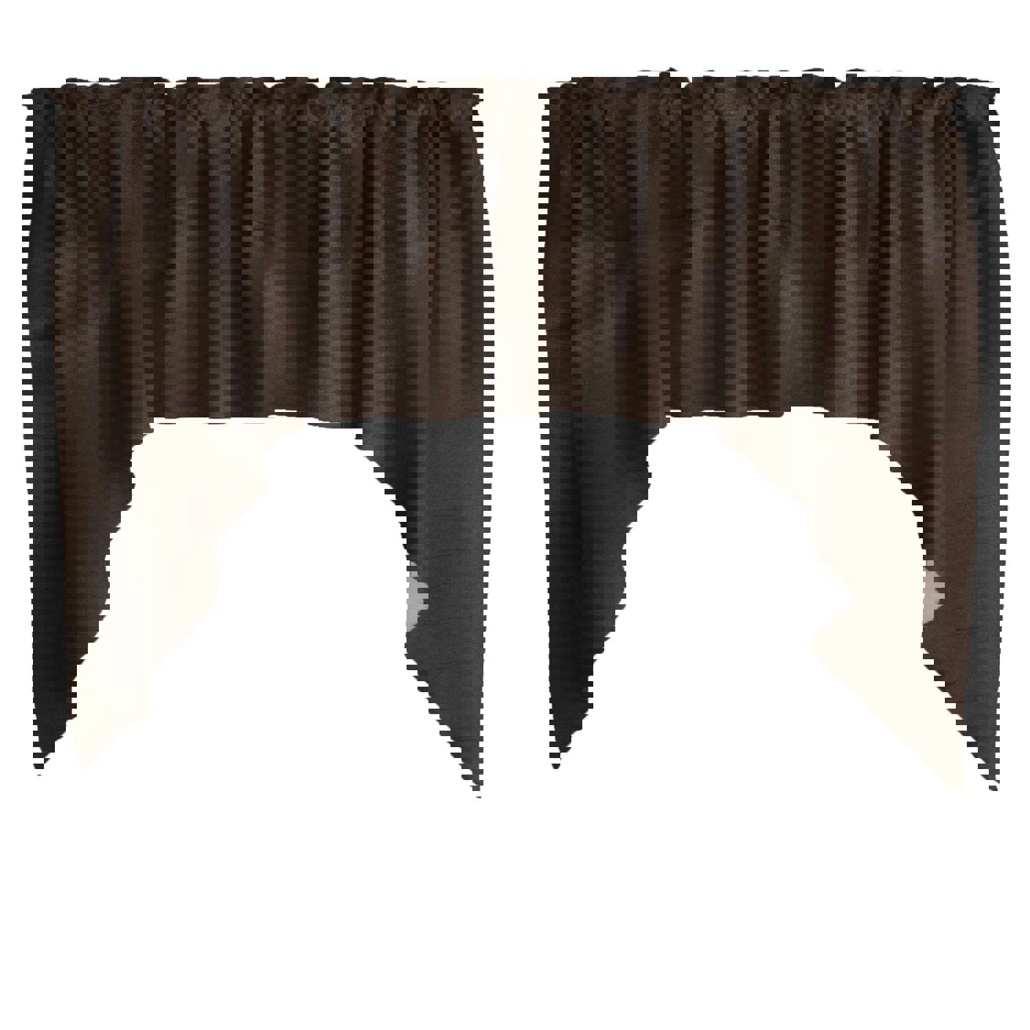 Faux Silk Solid Dupioni Swag Window Valance - 72" Wide / 36" Tall