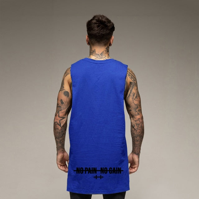 Muscleguys Men's Fitness Tank Top - Gym Workout Sleeveless Shirt with Extended Cut Armholes