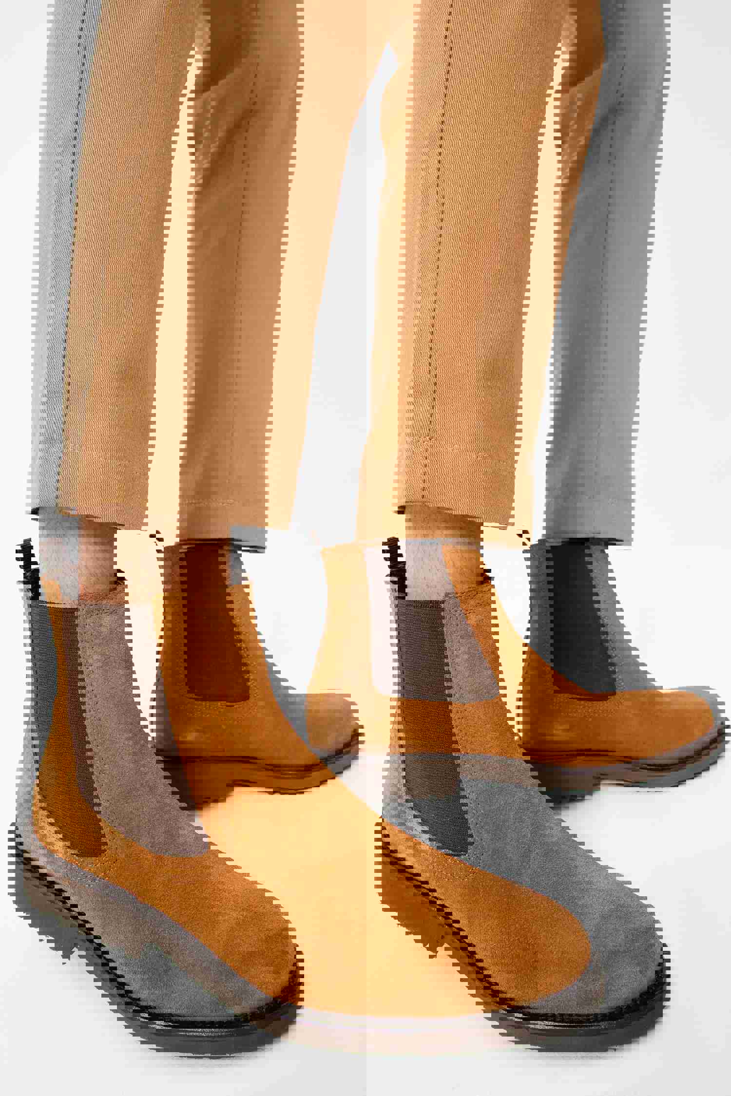 Nayrobi Tan Suede Leather Chelsea Casual Men Boot