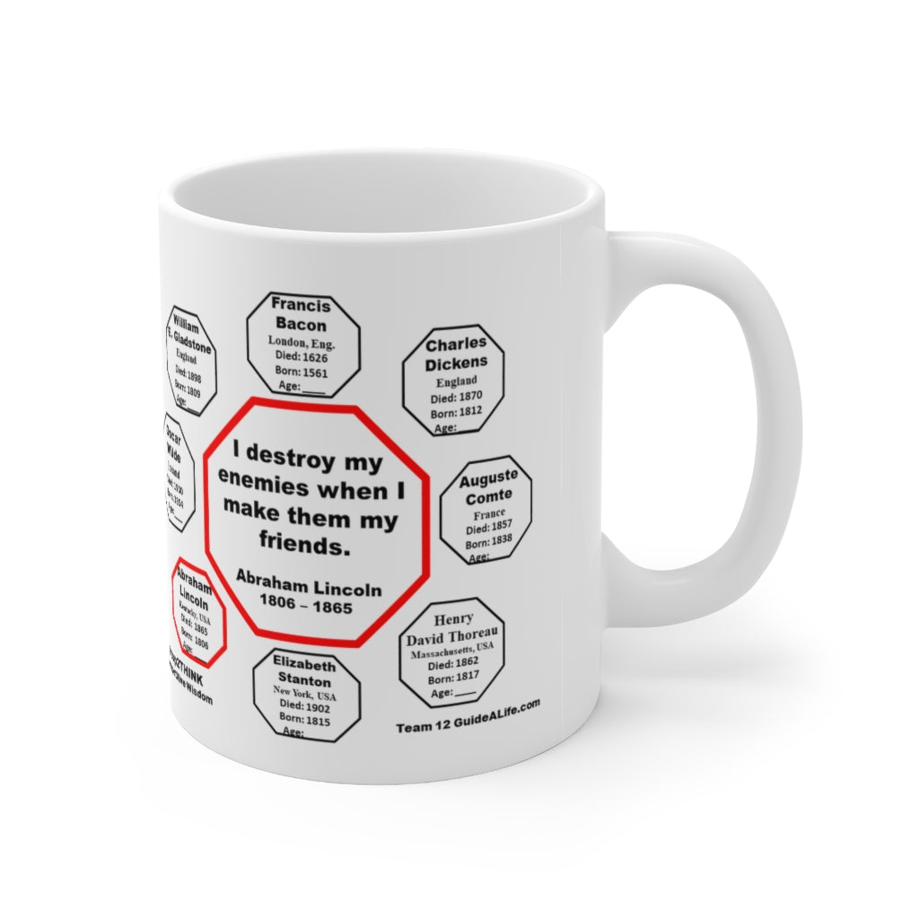 MW-12.6 Abraham Lincoln Quote Ceramic Mug - 11oz