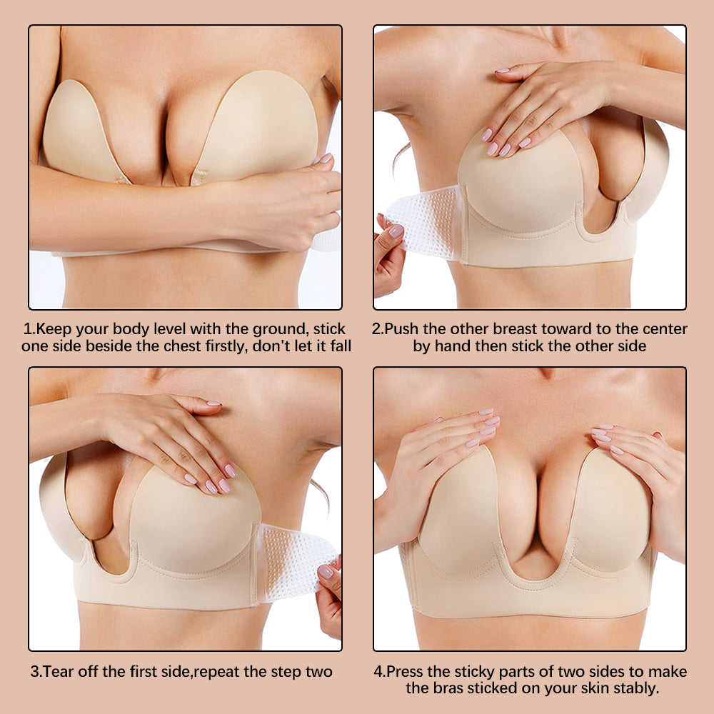 LauraCollection® Push Up Plunge Bra [BUY 1 GET 1 FREE] - BLACK