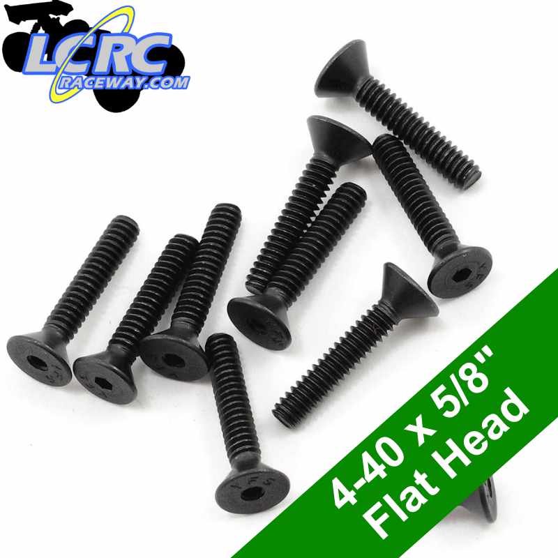 ProTek RC PTK-H-7105 4-40 x 5/8 Flat Head Screws (10 Pack)