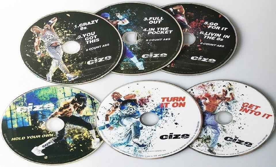 Cize The End of Exercize Dance Fitness Workout Complete Deluxe 6 DVD Program
