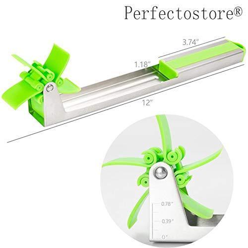Perfectostore Stainless Steel Watermelon Slicer Cutter Knife Corer - Kitchen Gadget for Fruits & Vegetables
