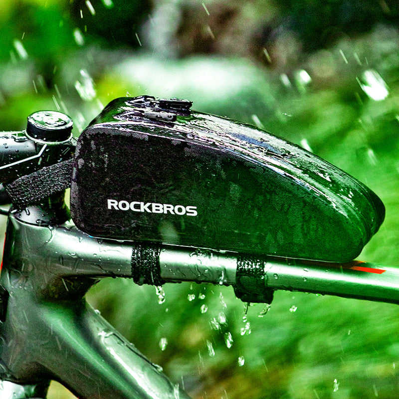 ROCKBROS Waterproof Bicycle Frame Bag for MTB & Road Bikes - Large Capacity Front Top Tube Pannier
