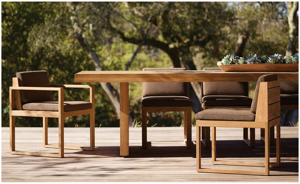 RH Cape Town Rectangular Dining Table - Solid Teak/Aluminum