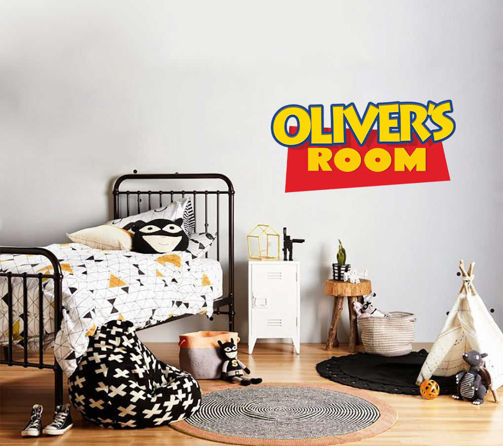 Toy Story Logo Kids Personalized Custom Name Wall Sticker Decal TR04