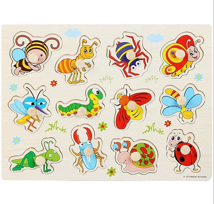 Educational Wood Puzzles/Montessori Toys for Kids (2-12 Years)
