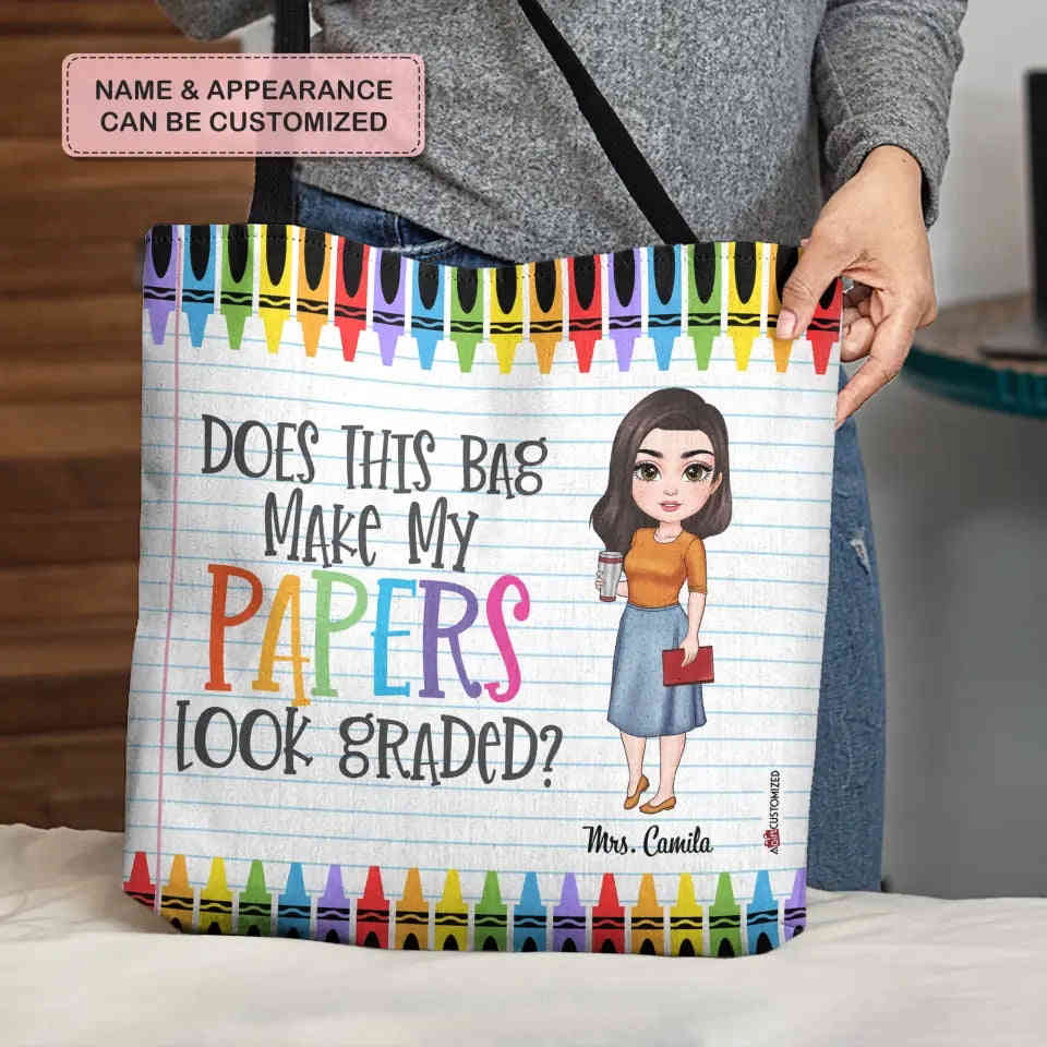 Personalized Custom Tote Bag - Teachers Day, Birthday Gift For Teacher