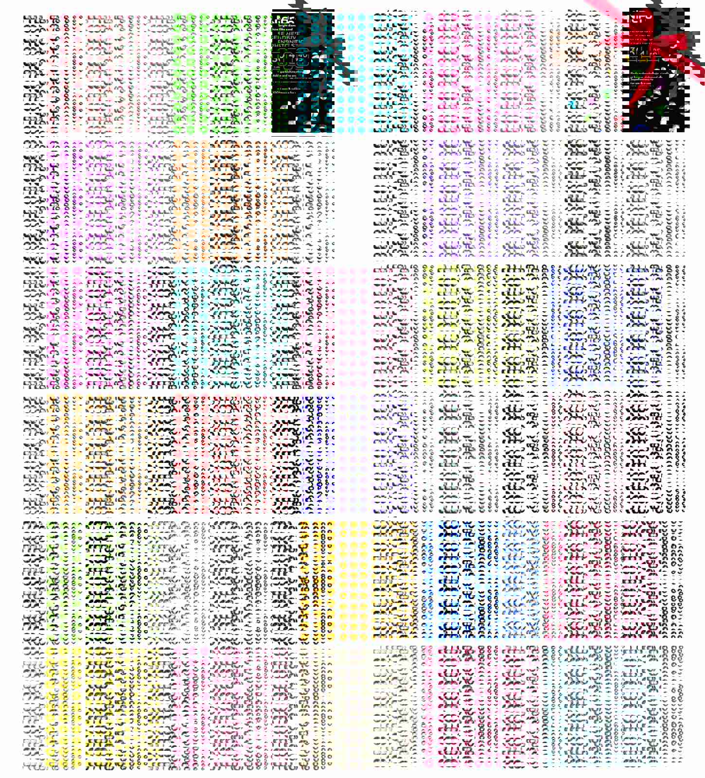 Rhinestone Stickers 4950 PCS, Nicpro Self Adhesive Face Gems Stick on Body Jewels Crystal in 4 Sizes 30 Colors, 30 Embellishments Sheet for Decorations Crafts Nail Makeup