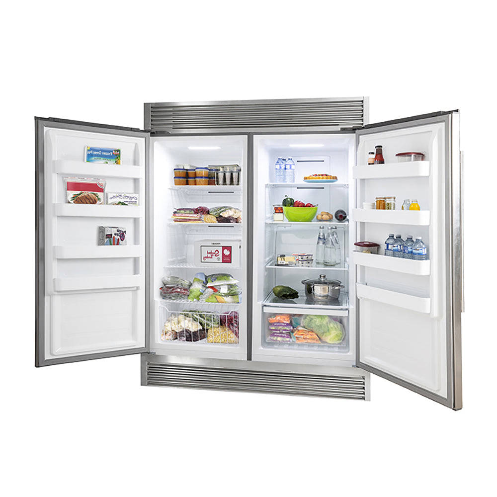 Forno Rizzuto 60" Wide Refrigerator and Freezer Combo with 27.6 cu.ft. Total Storage