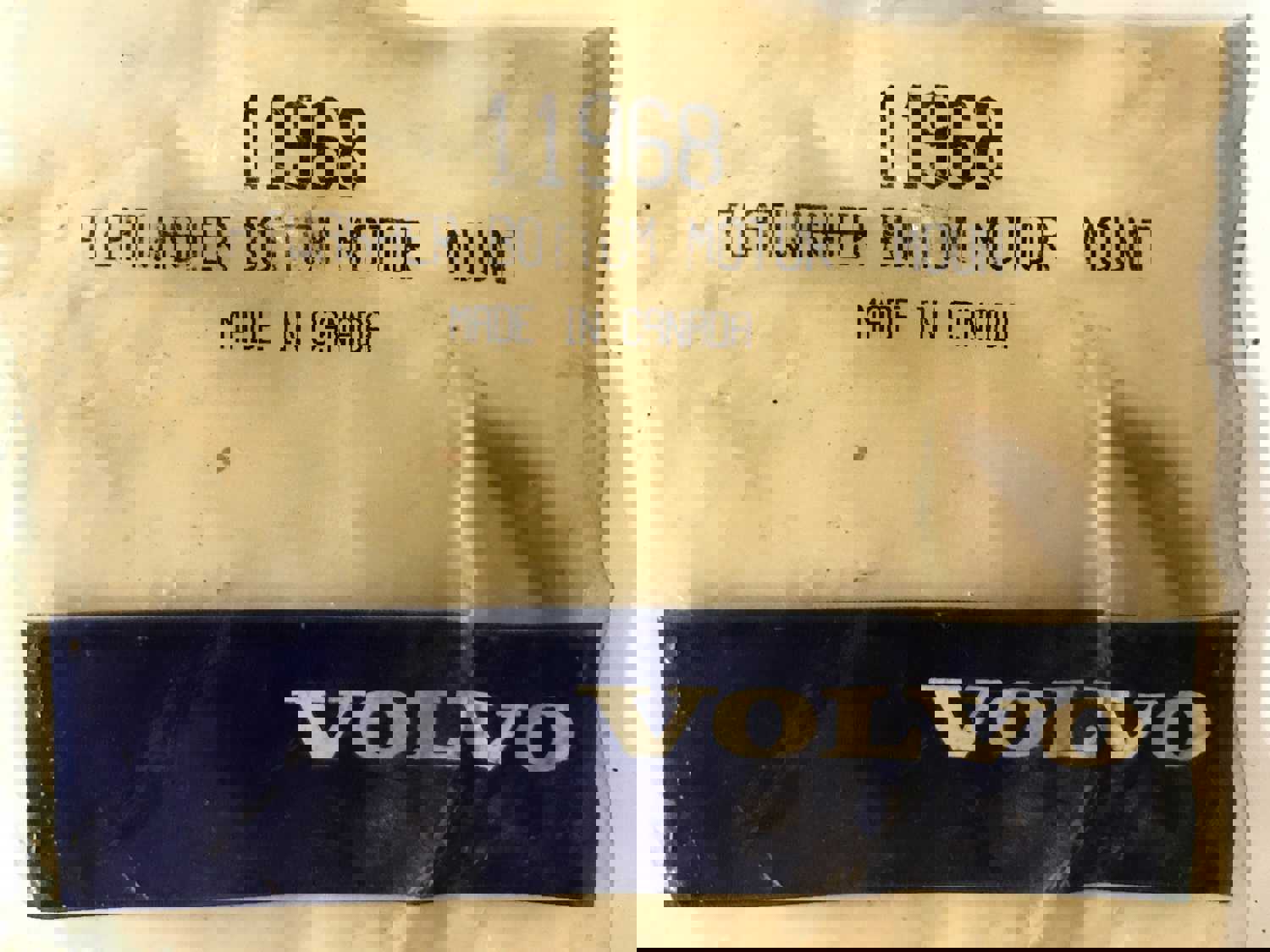 Volvo Yellow Zinc-Plated Steel Flat Washer CH11968 [Lot of 2] NOS