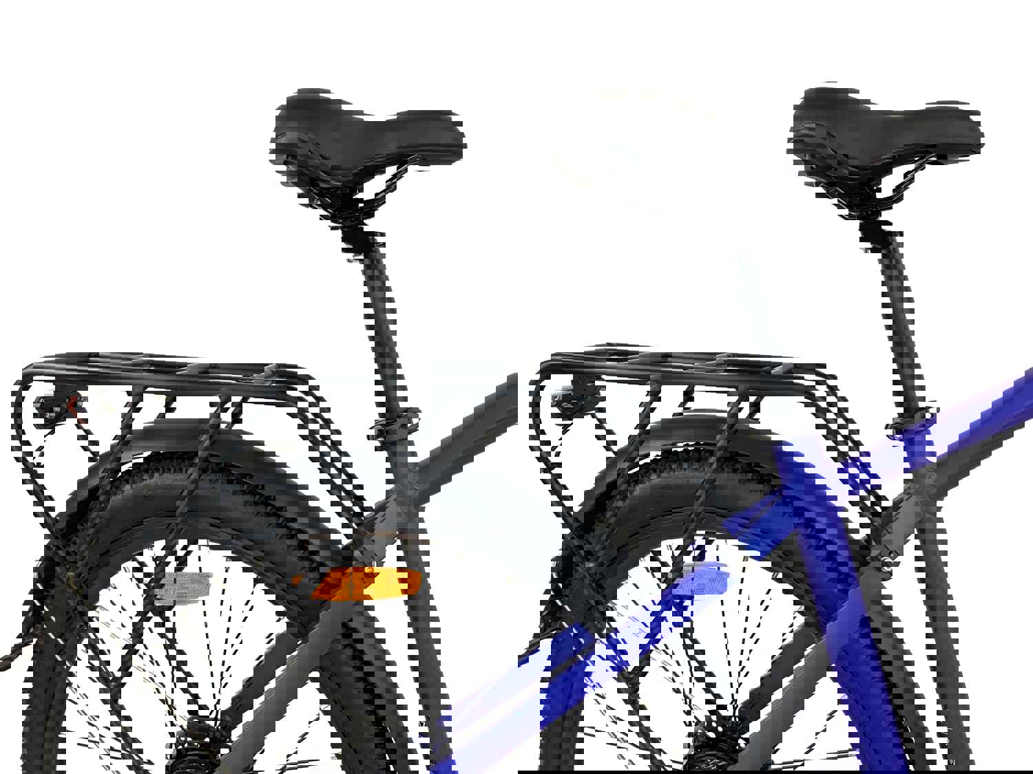 Sport Electric Bike - 500W Geared Hub, Cobalt Blue & Black