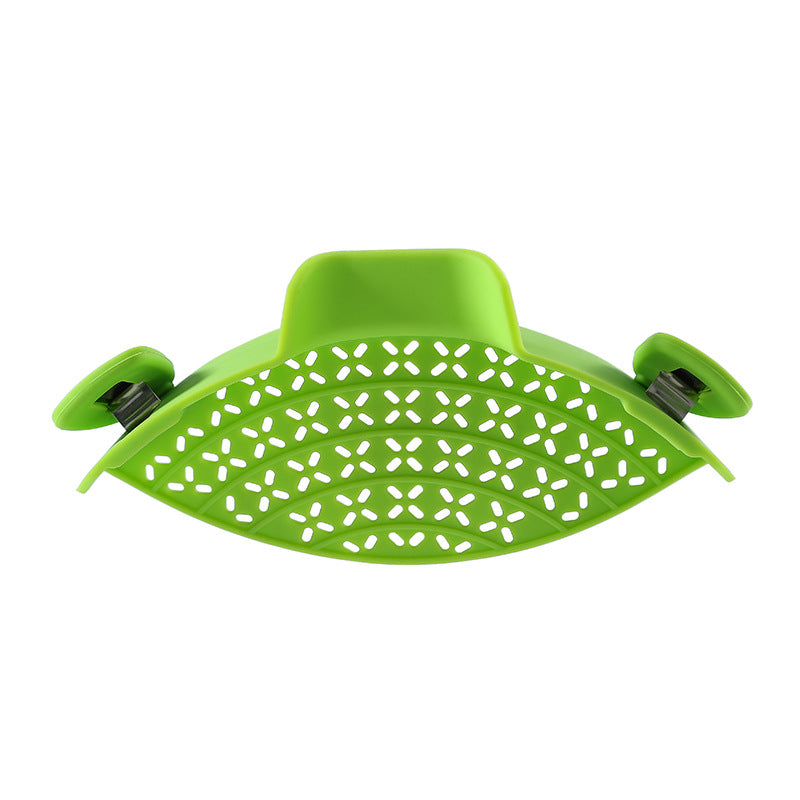 Silicone Pot Side Drain Stopper - Modern Minimalist Kitchen Gadget