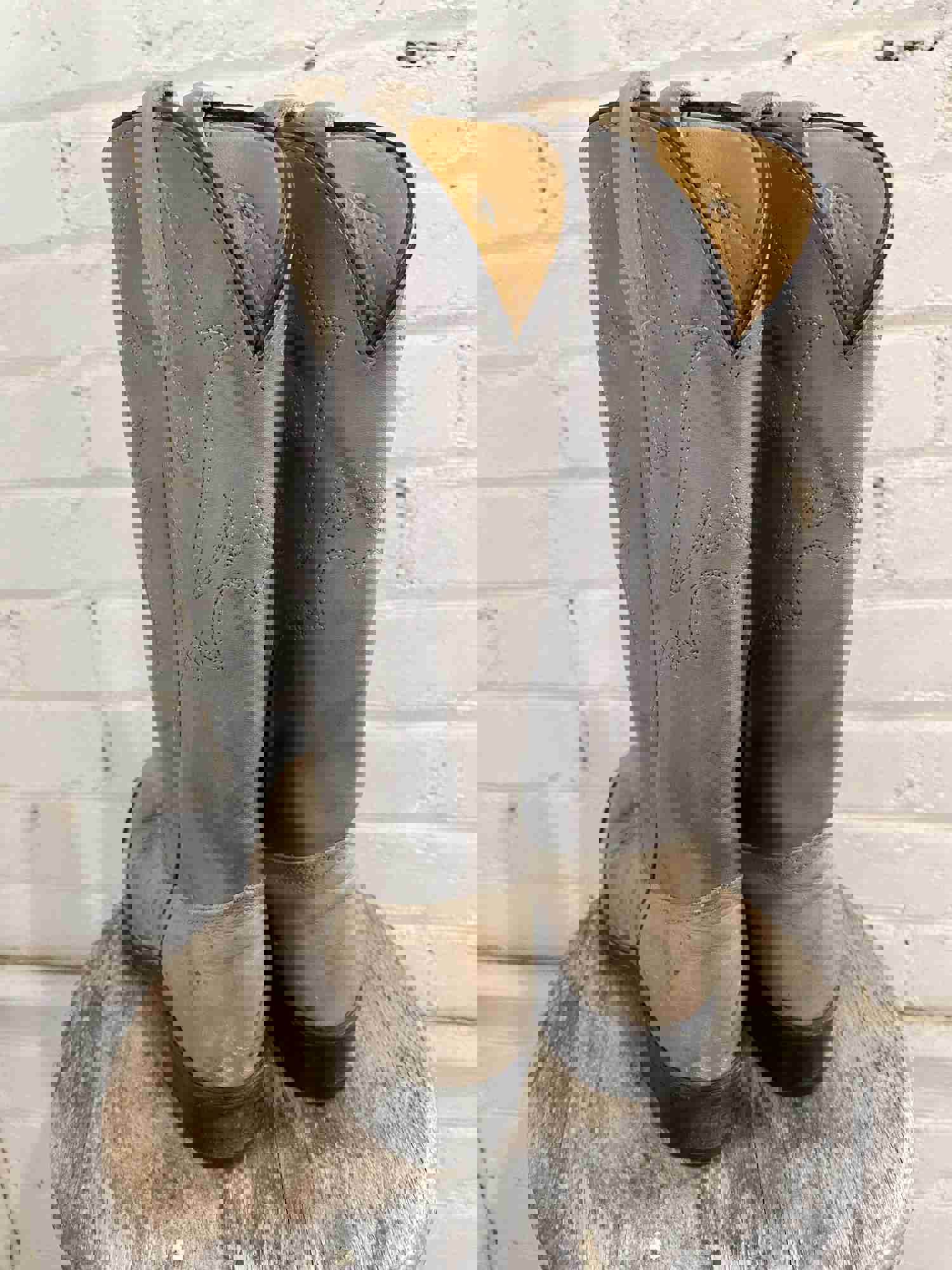 Laredo Leather Grey Cowboy Boot